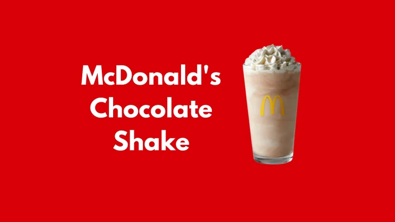 McDonald's Chocolate Shake
