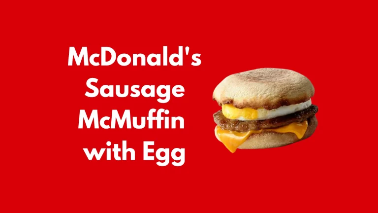 McDonald's Sausage McMuffin with Egg